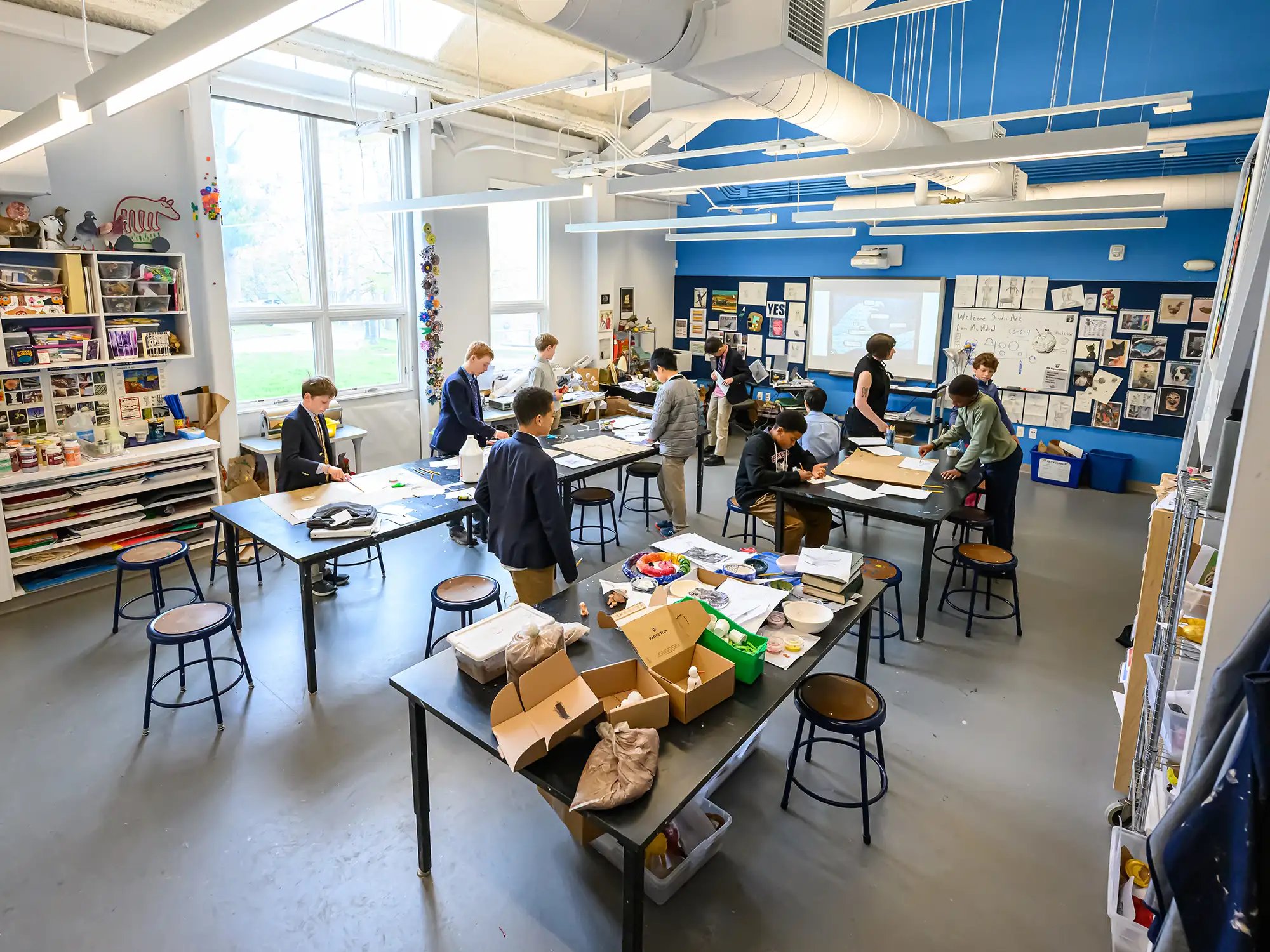 Middle and Upper School Art Room