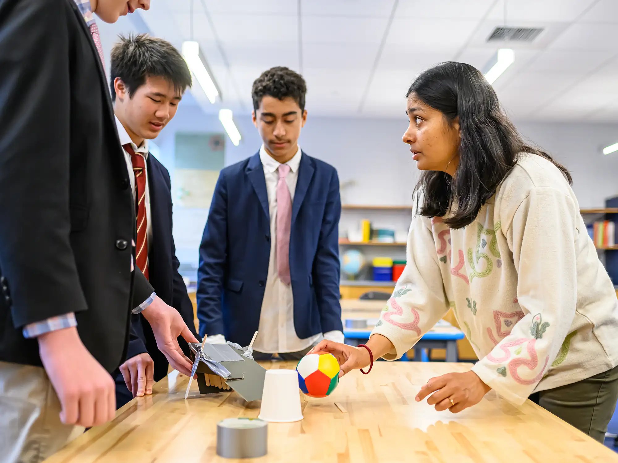 Upper School Science classroom